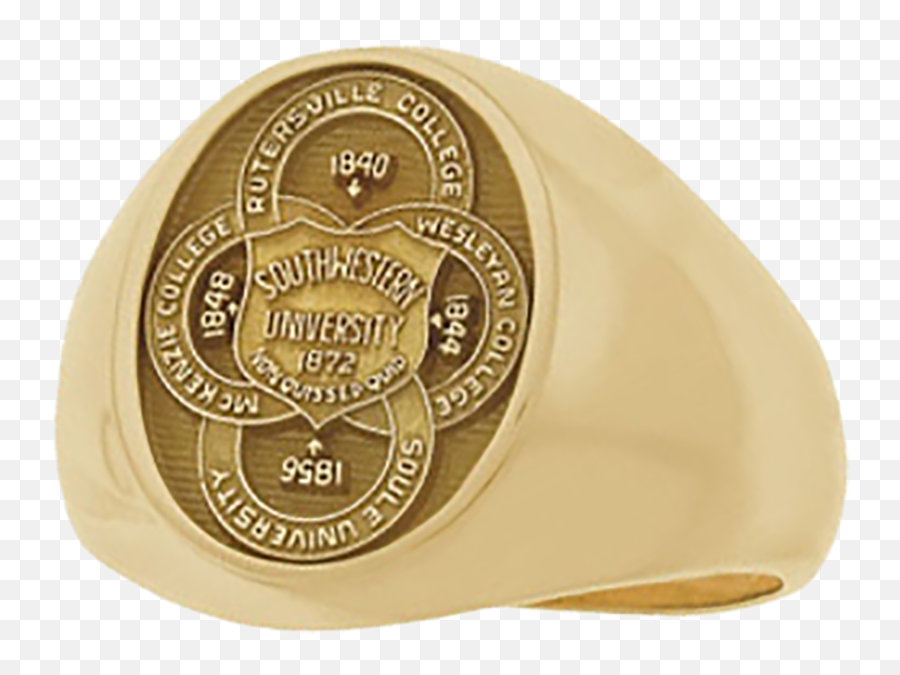 Southwestern University Menu0027s Large Signet Ring - Solid Png,Southwestern University Logo