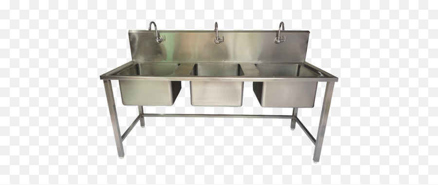 Aje Stainless Steel Commercial Three Sink Unit Akhand Jyoti - Stainless Steel Sink Unit Png,Kitchen Sink Png