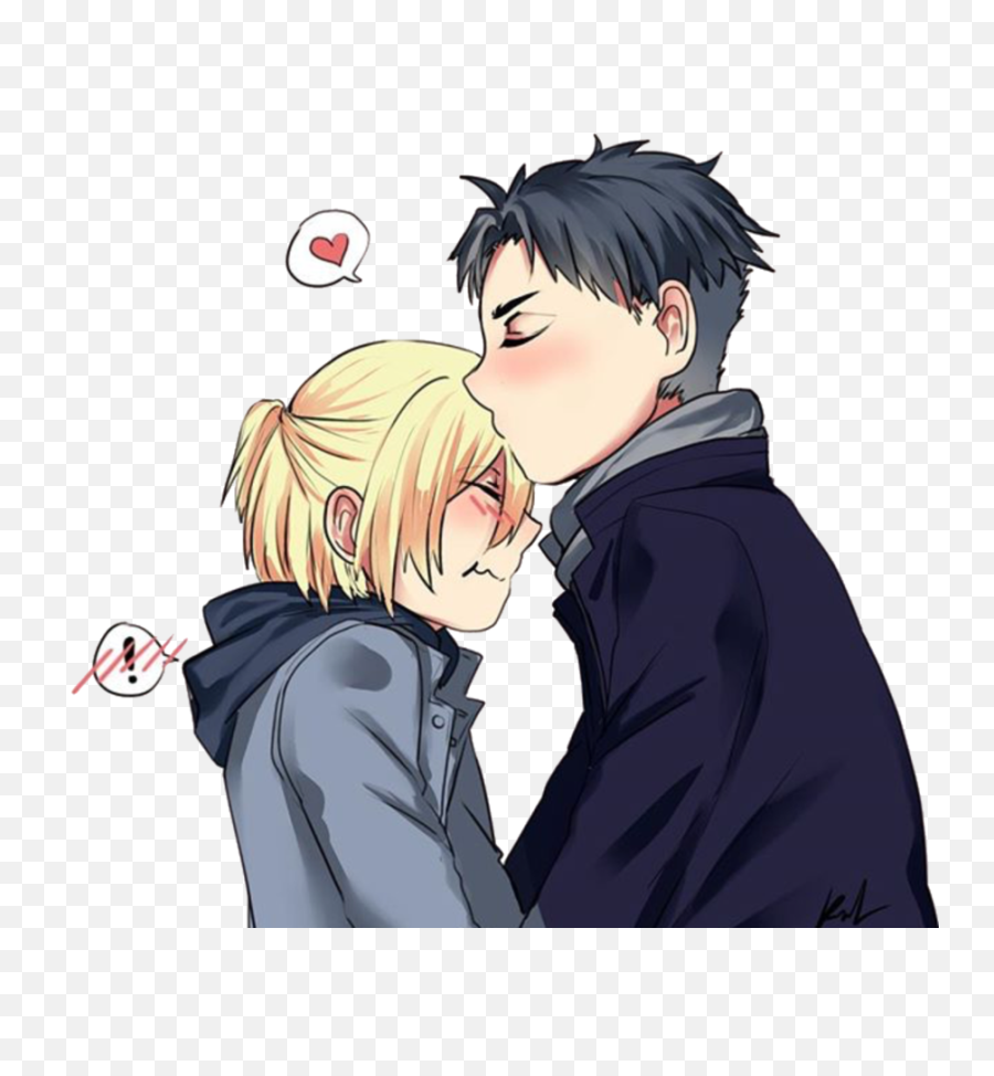 Download Png Anime Icon Images - Girl And Boy Anime,Yuri On Ice Png