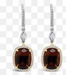 Spessartite Garnet U0026 Diamond Earrings U2013 Craiger Drake Designs - National Science And Technology Museum Png,Garnet Transparent