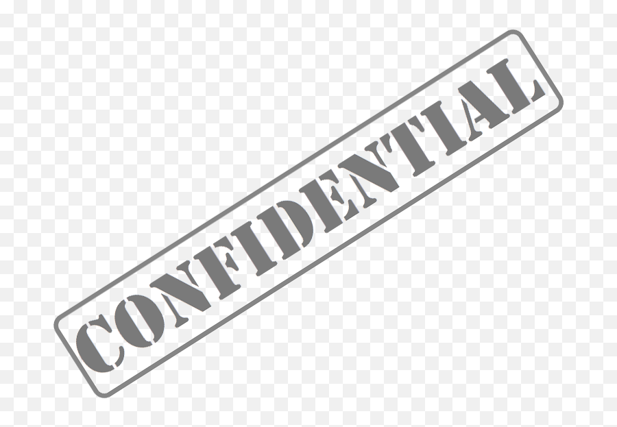 Confidential Grey Stamp Drawing Free - Confidential Png,Confidential Png
