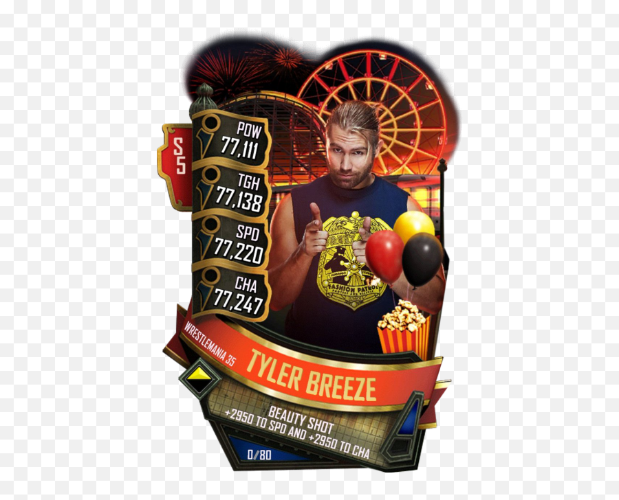 Tyler Breeze - Wwe Supercard Tyler Breeze Png,Tyler Breeze Png