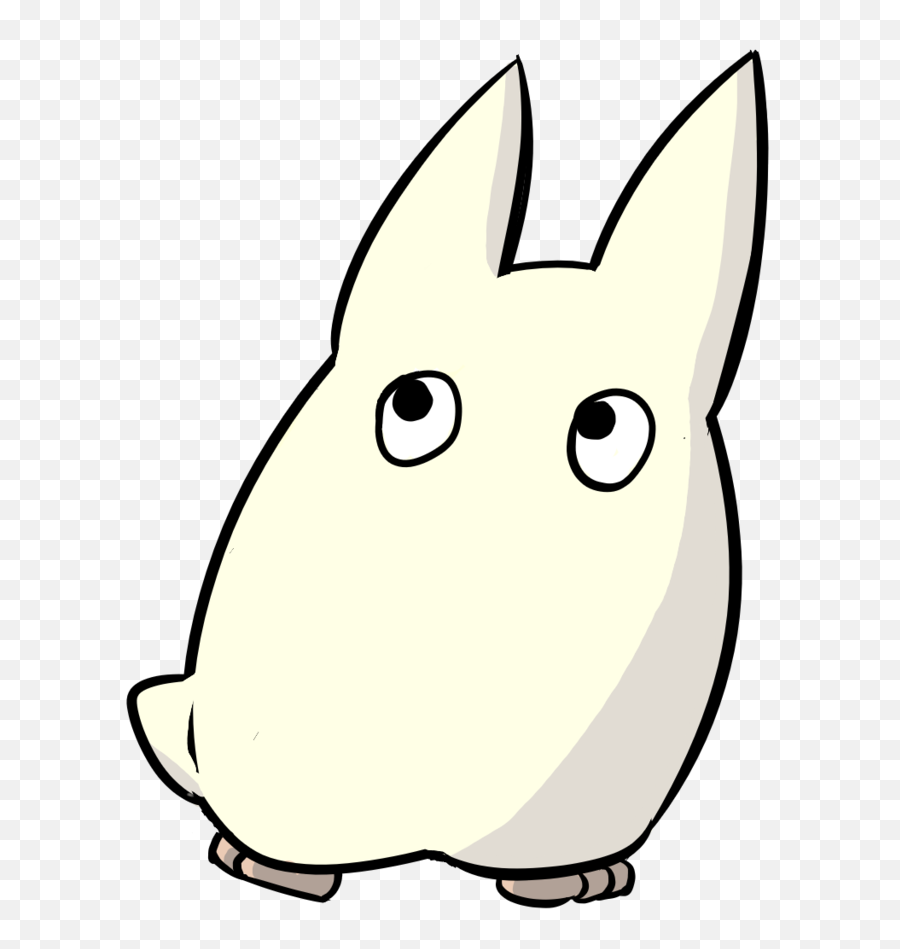 Totoro White Bunny Png Clipart - Mini Totoro Png,Totoro Transparent