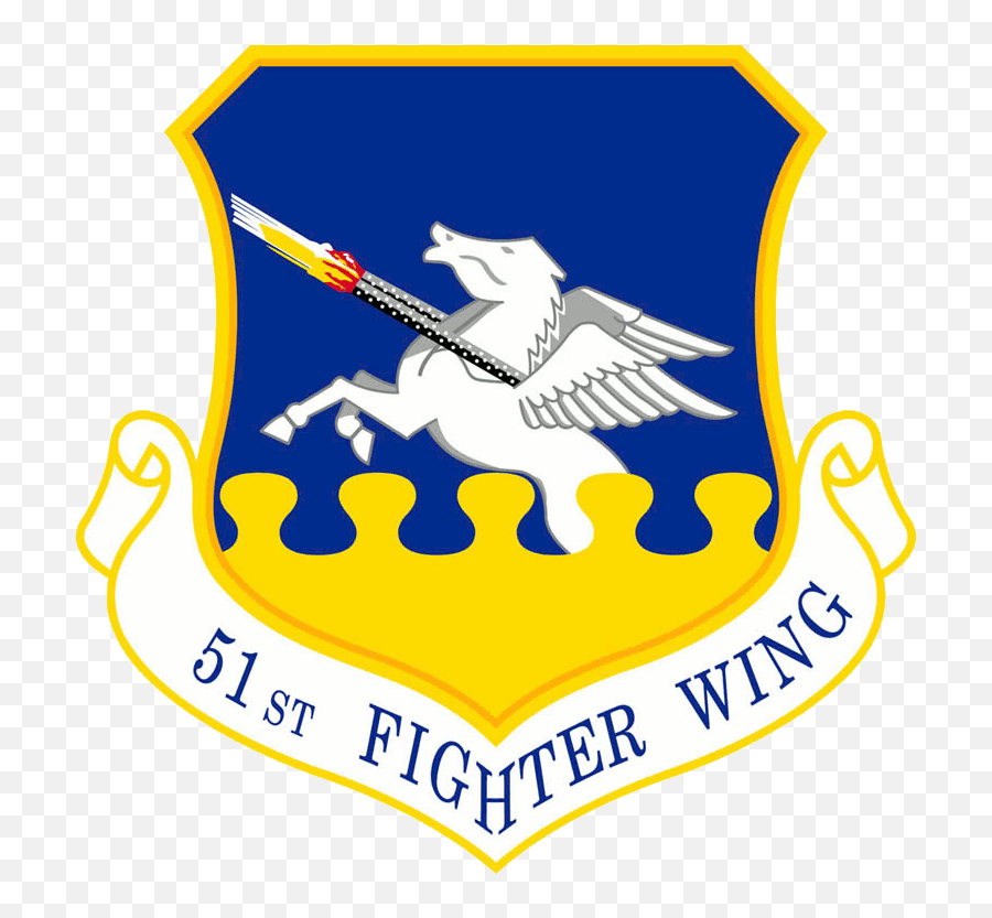 51st Fighter Wing - 51st Fighter Wing Logo Png,Shield With Wings Png