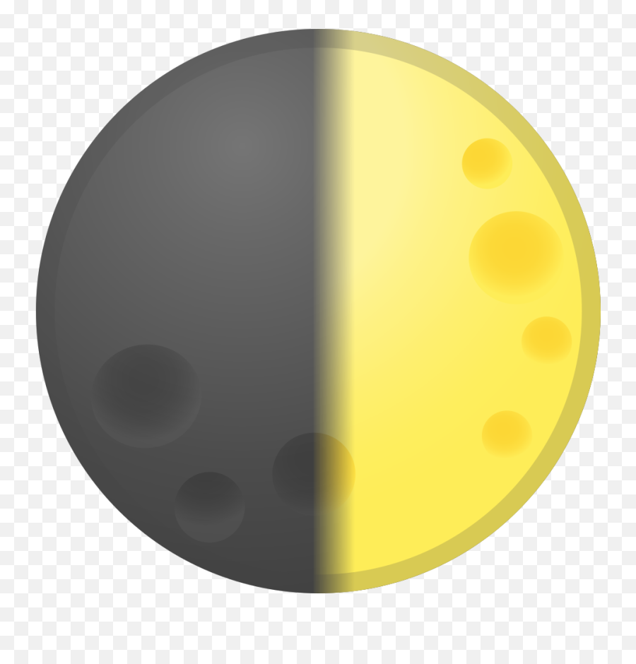 First Quarter Moon Icon - Emoji Meaning Png,Moon Emoji Png