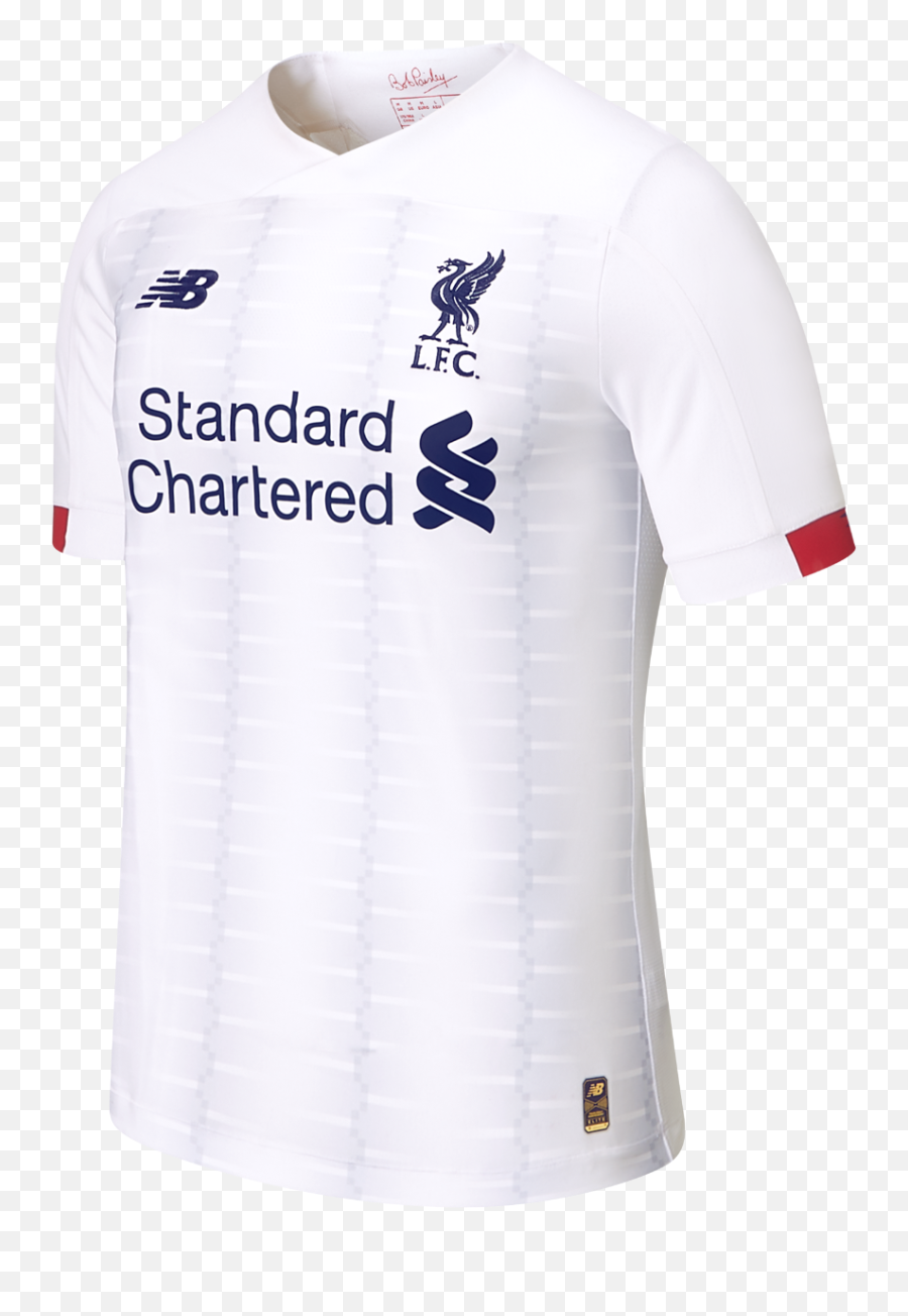 Liverpool Away Kit 201920 Classy White Strip To Be Worn - Liverpool Away Kit 201920 Png,White T Shirt Transparent
