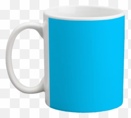 Custom Coffee Mug - Light Blue Background png