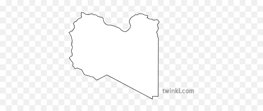 Map Outline Of Libya Country Shapes Flag Continents Ks1 - Vertical Png,Libya New Flag Icon