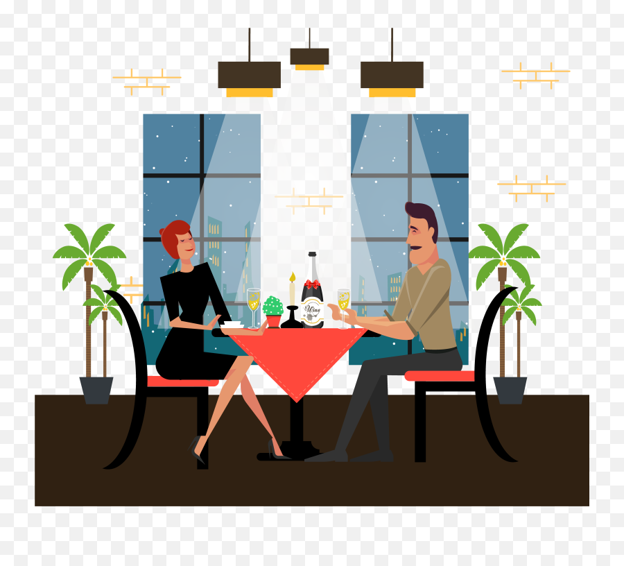 Clipart Transparent Library Couple Icon To Eat Transprent - Icon Png,Dinner Table Icon