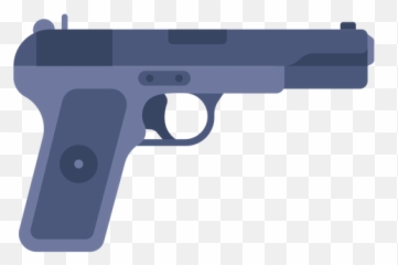 Five Graphics To Download - Silhueta Pistola png