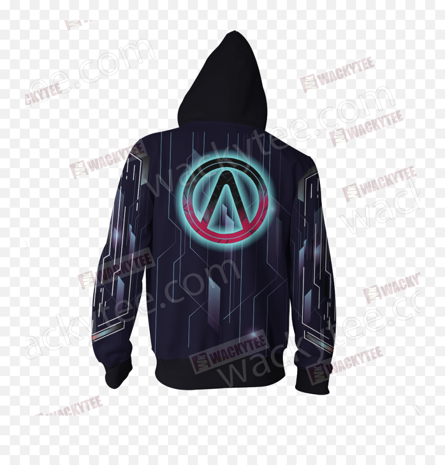 Borderlands Vault Icon Zip Up Hoodie Wackytee - Godsmack Hoodie Png,Vault Icon