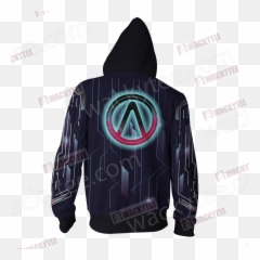 Borderlands Vault Icon Zip Up Hoodie Wackytee - Godsmack png