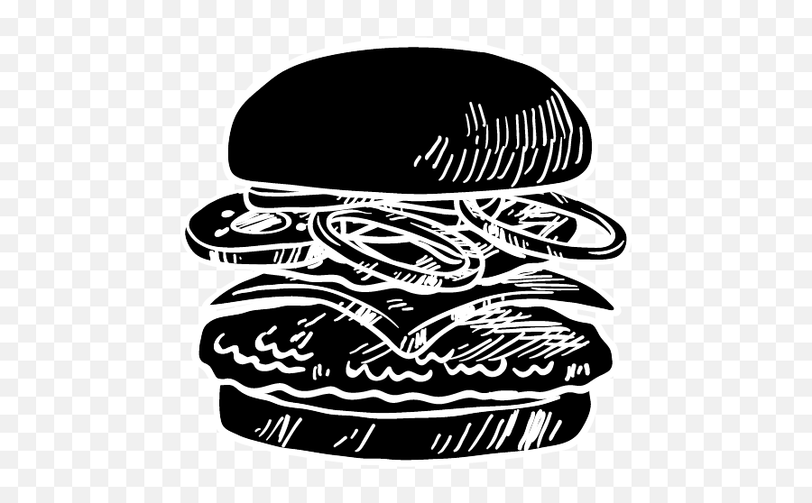 Burger Joys Hong Kong - American U0027smash Styleu0027 Burger Burger Black White Png,Burger Png