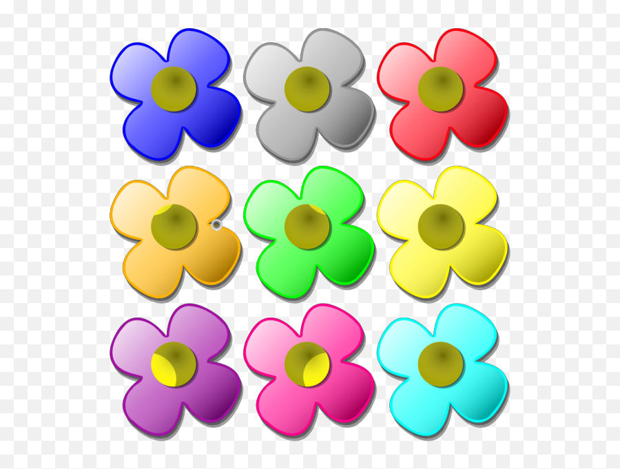 Game Marbles Flowers Png Svg Clip Art For Web - Download Different Colors Of Flowers Clipart,Fallout 4 Game Icon
