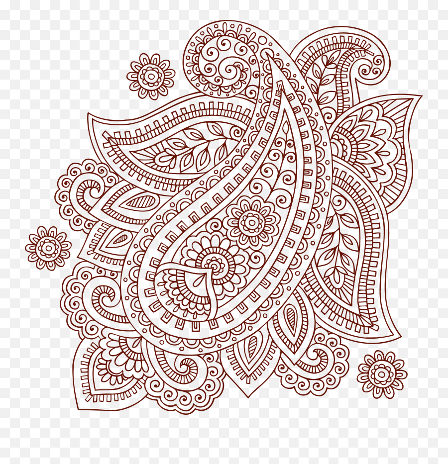 Paisley Clipart Henna Tattoo Png