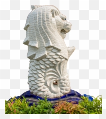 Download Stone Merlion Statue Material Park Changchun - Merlion Park Png,Sculpture Png