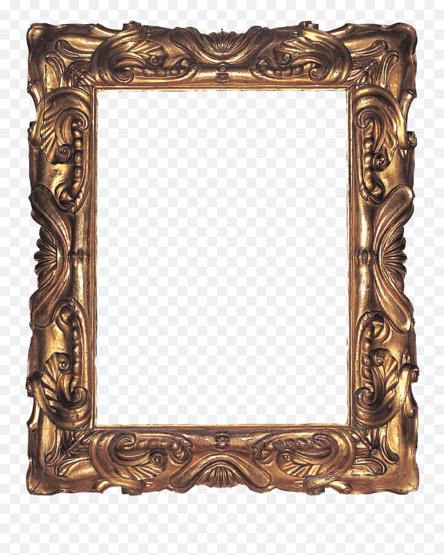Wooden Border Png Transparent Collections - Transparent Png Golden Portrait Frame,Metal Frame Png