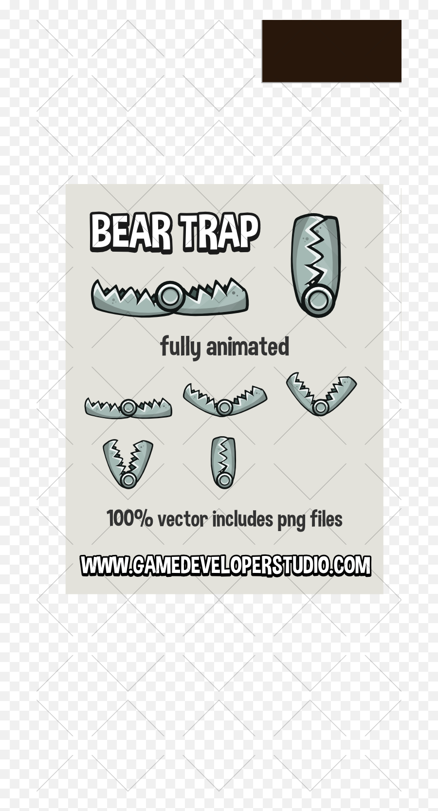 Animated Snapping Bear Trap - Clip Art Png,Bear Trap Png