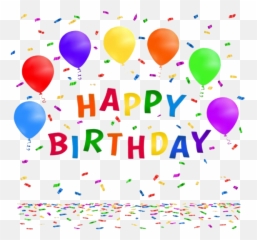 Confetti Happy Birthday Png Photos Mart - Free Transparent