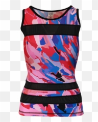 Pink Confetti Mesh Tank Png
