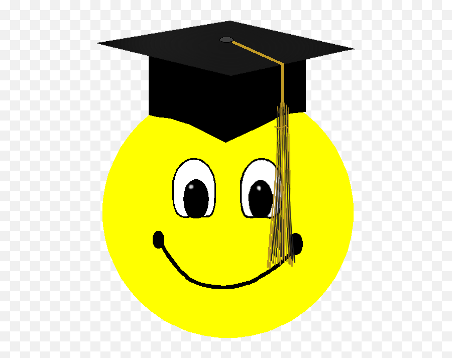 Smileys Clipart Success - Smiley Face With Graduation Cap Smiley Face With Graduation Cap Png,Grad Cap Png