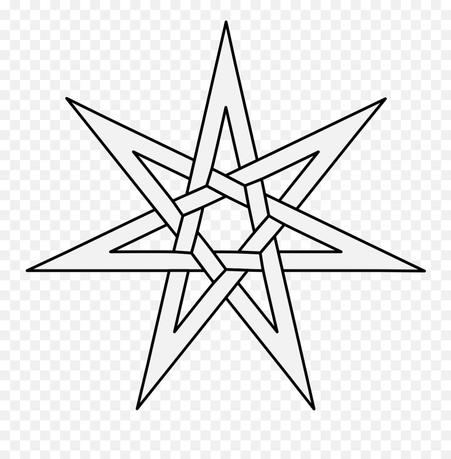 Mullet - Traceable Heraldic Art Star 7 Points Png,Mullet Png