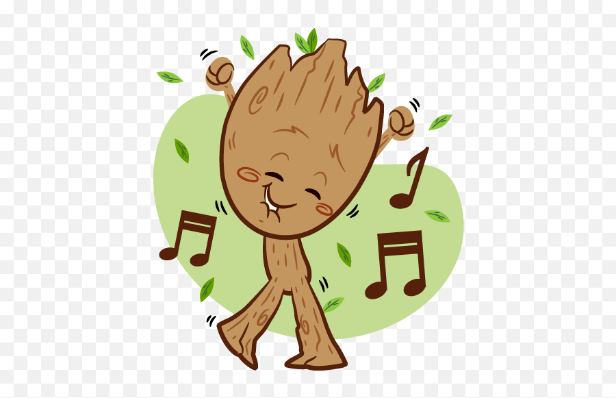 Guardians Of The Galaxy Vol2 Facebook Stickers - Groot Sticker Png,Groot Png