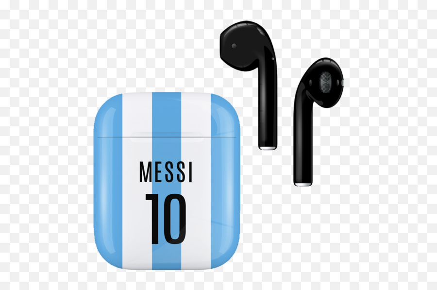 Airpods Argentina Full Size Png Download Seekpng - Airpod Case Leo Messi,Airpods Transparent Background