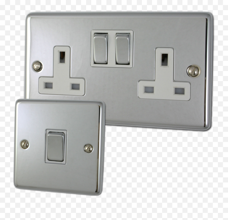 Polished Chrome Light Switch Png