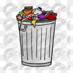Lessonpix Mobile - Clip Art Garbage Can png