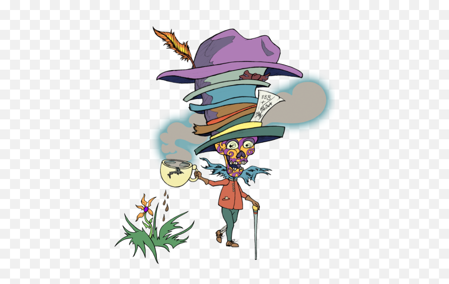 Mad Hatter By Behrart Inktale - Cartoon Png,Mad Hatter Hat Png