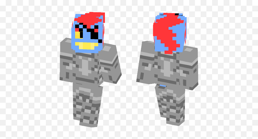 Download Undyne No Helmet Undertale Minecraft Skin For - Wither Boss Skin Minecraft Png,Undyne Png