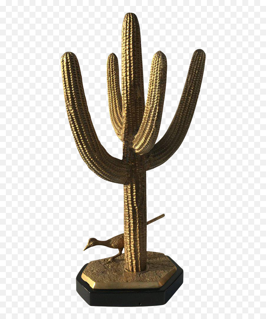 Download Brass Saguaro Cactus Sculpture - Weberocereus Png,Saguaro Png