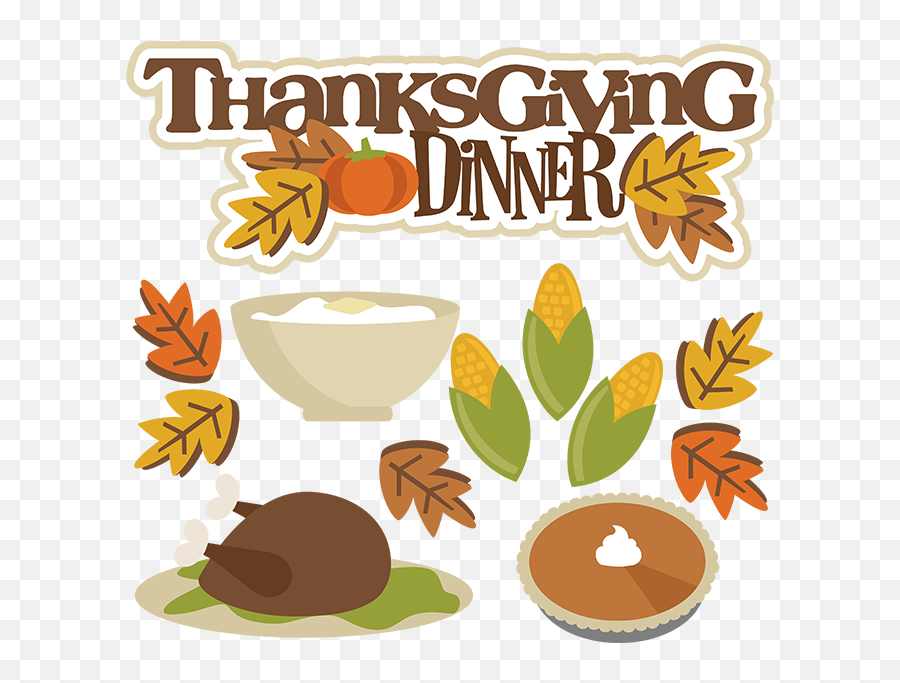 Library Of Thanks Giving Food Transparent Stock Png Files - Cute Thanksgiving Dinner Clipart,Food Transparent
