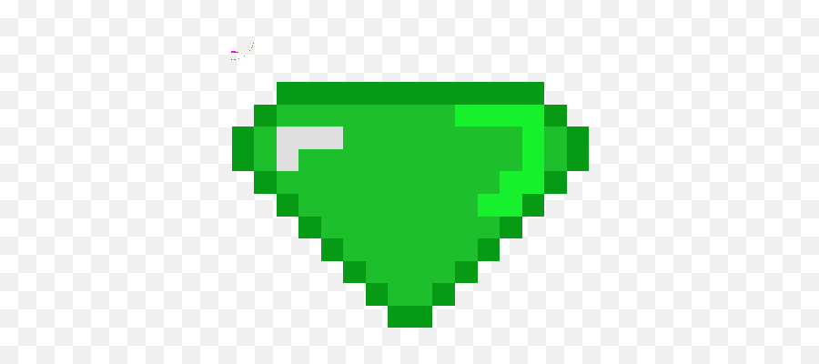 Minecraft Sonic Chaos Emerald - Heart Pixel Art Png,Chaos Emerald Png