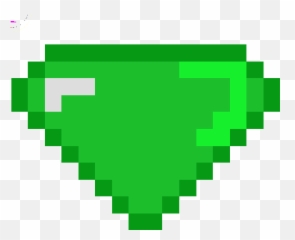 Minecraft Sonic Chaos Emerald - Heart Pixel Art Png,Chaos Emerald Png