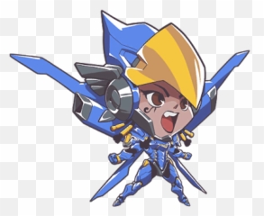 Overwatch Pharah Cute Spray Clipart - png