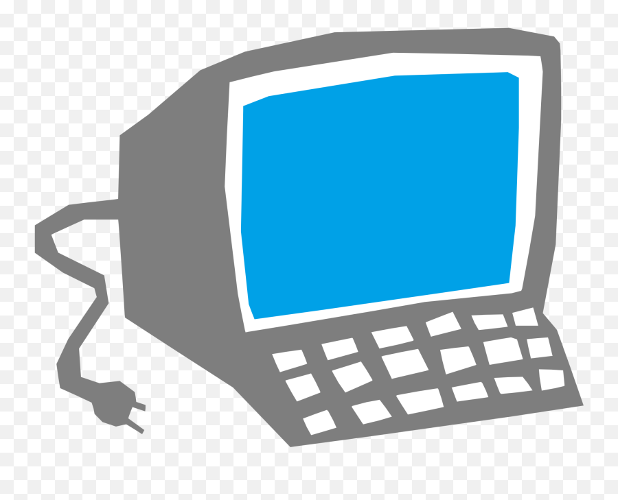 Technology Clipart Computer - Transparent Cartoon Desktop Png,Computer Transparent Background