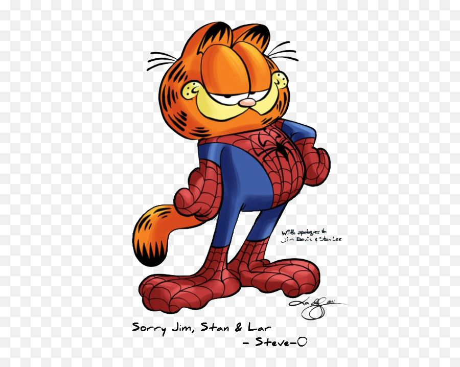 Garfield Transparent Image Png Arts - Garfield The Cat Spider Man,Garfield Png