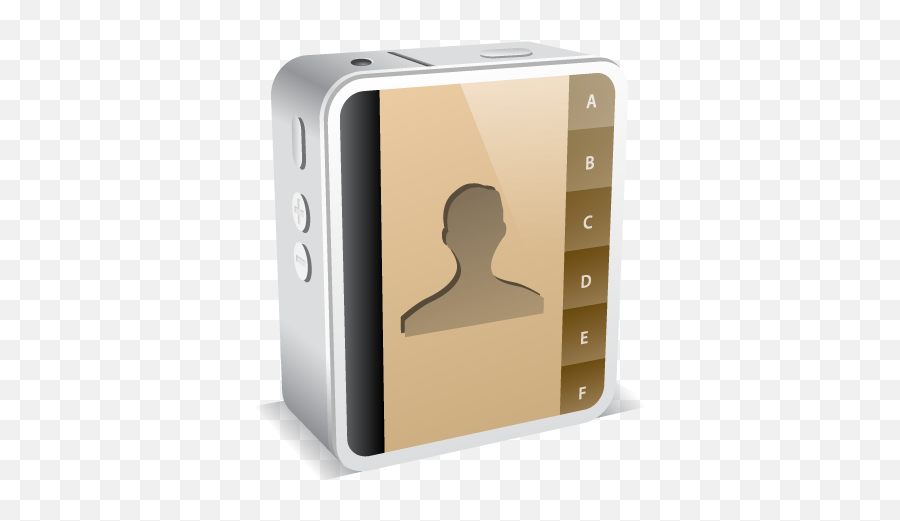 Iphone 4 White Address Book Icon - Iphone 4 Mini Icons Phone Book Icon 3d Png,White Iphone Png