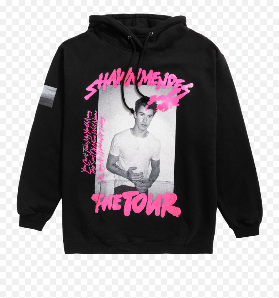 The Tour Black Photo Hoodie U2013 Shawn Mendes Official Store - Hoodie Shawn Mendes Merch Png,Shawn Mendes Png