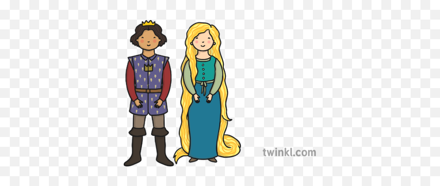 Prince Charming Rapunzel Illustration - Twinkl Letter Formation K Png,Rapunzel Png