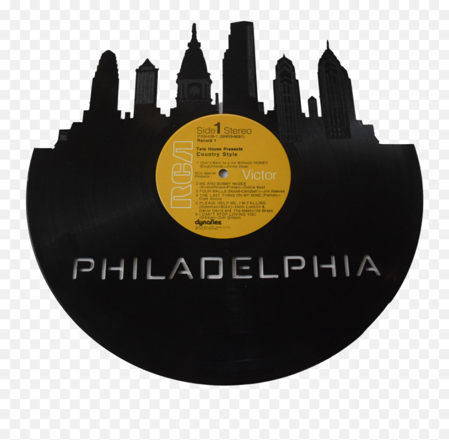 Philadelphia Skyline Vinyl Record Wall Art In 2020 Png Nashville Silhouette