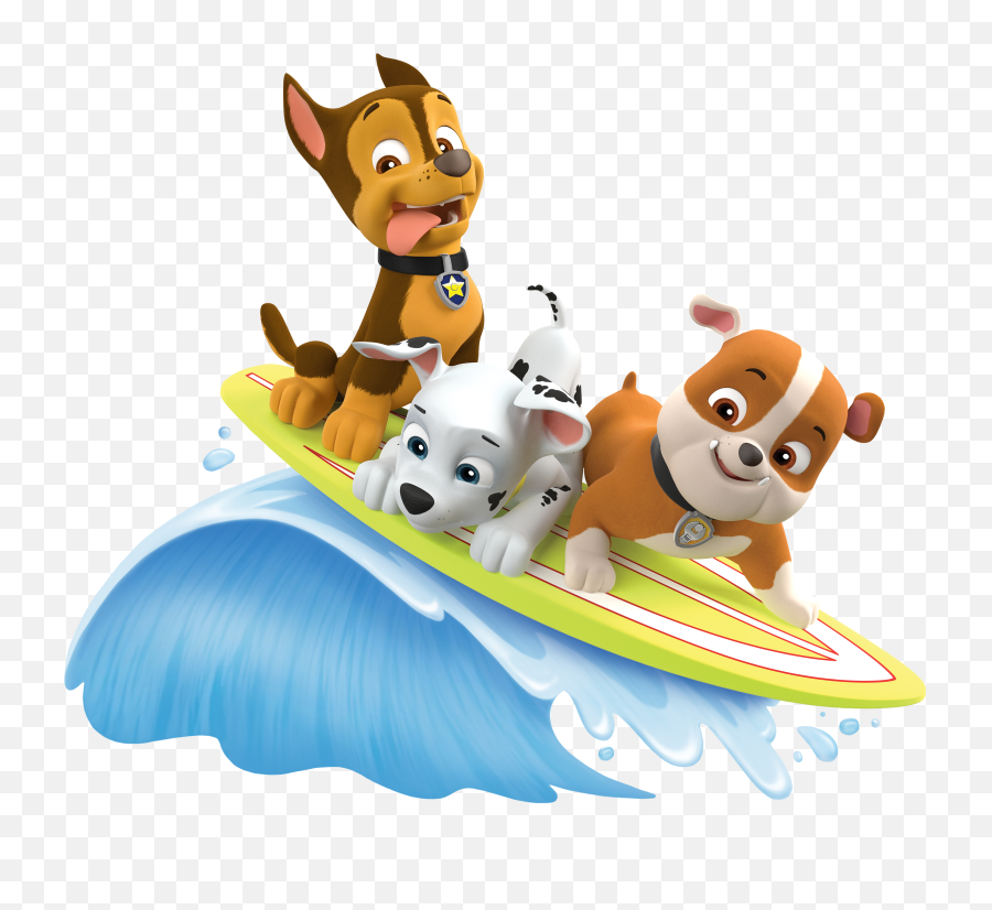 Rubble Marshall Paw Patrol Clipart Png - Paw Patrol Pool Party Png,Marshall Paw Patrol Png