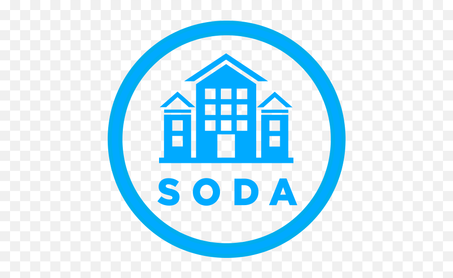 Soda Logo New 2018 Circle - School Building Clipart Blue Png,Us Steel Logo