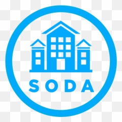 Soda Logo New 2018 Circle - School Building Clipart Blue Png,Us Steel Logo