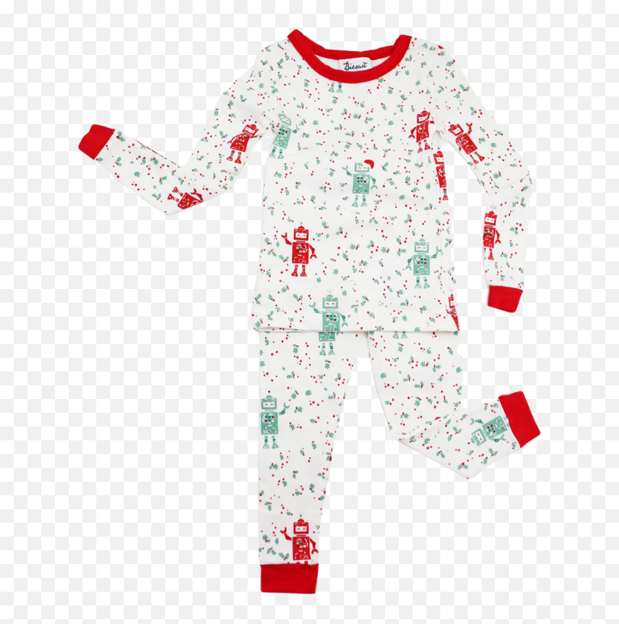 Kids Holiday Robot Pajamas - Long Sleeve Png,Pajamas Png