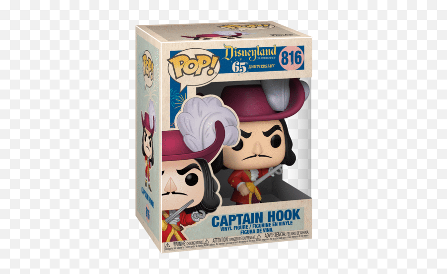 Pop Disney 65th - Captain Hook Newpose Funko Pop Disney 65th Anniversary Png,Captain Hook Png