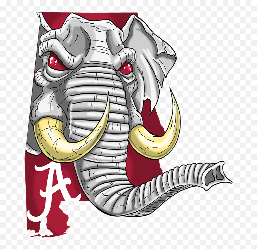Man Cave Illustrations Alabama Football Roll Tide - Alabama Football Logo 2021 Png,University Of Alabama Logo Png