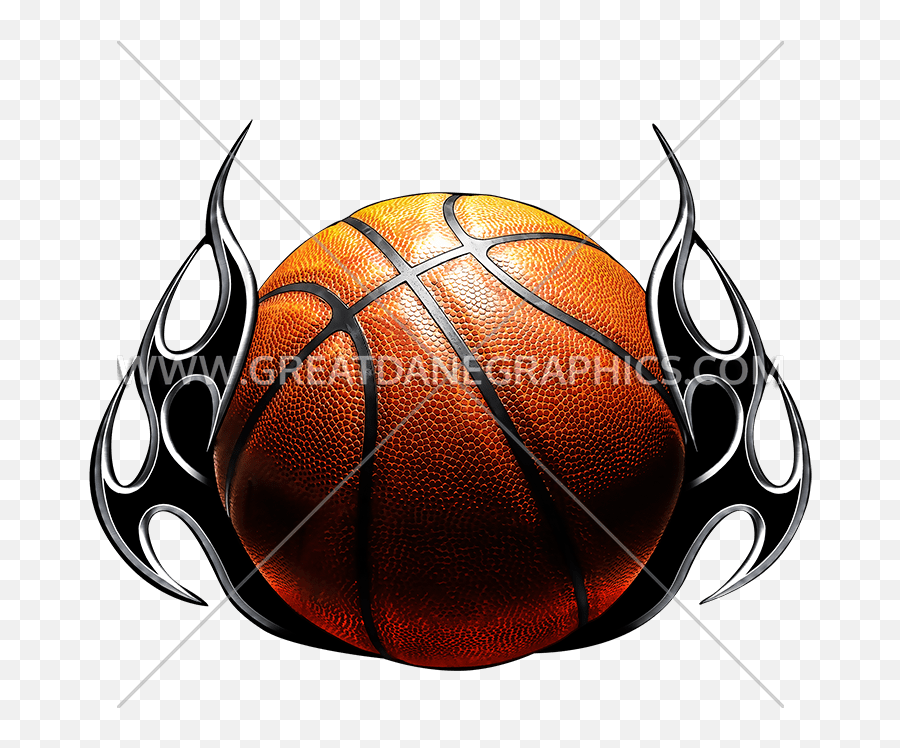 Clipart Flames Basketball - For Basketball Png,Flaming Basketball Png